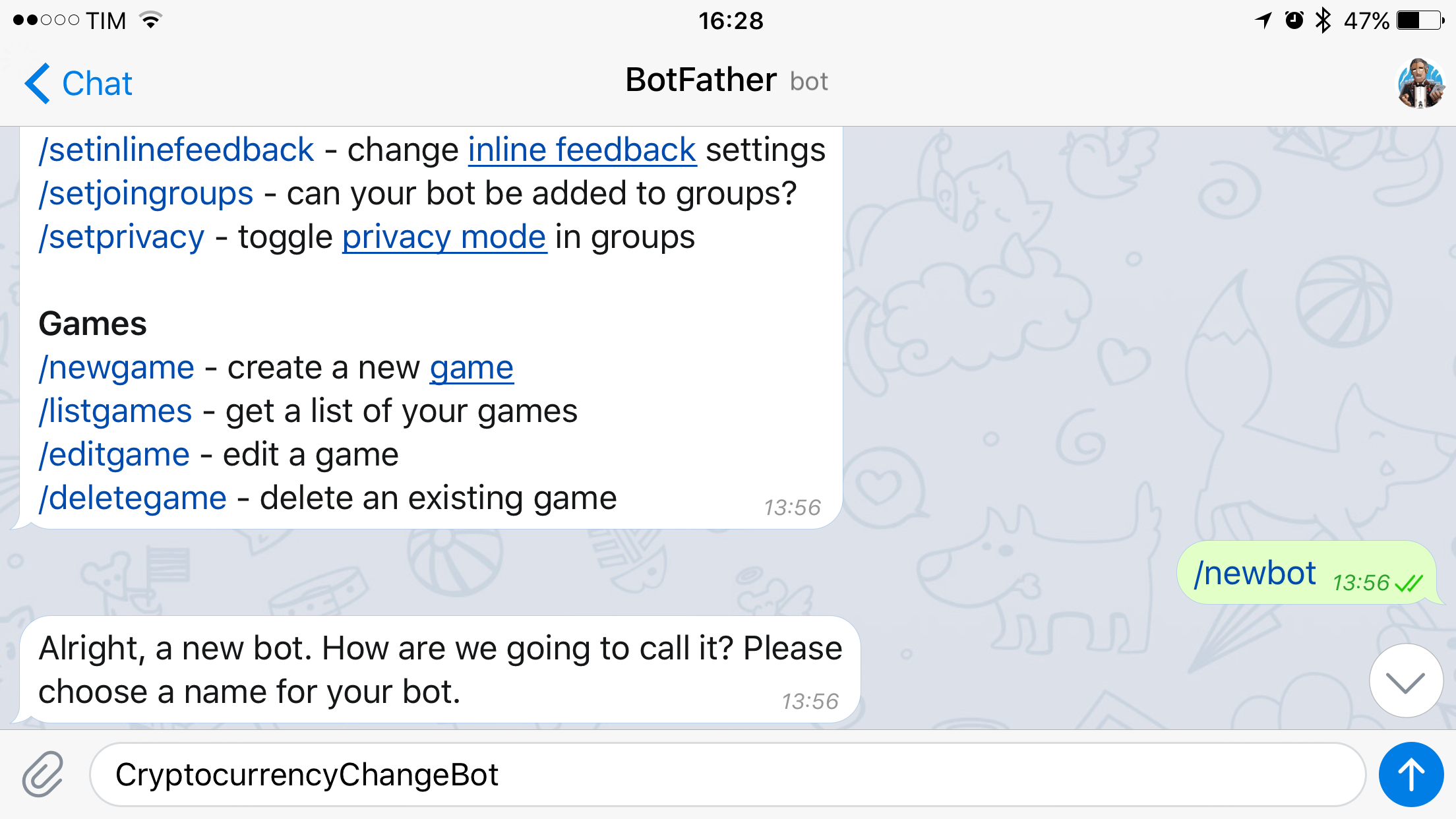 Bot Telegram per BotFather